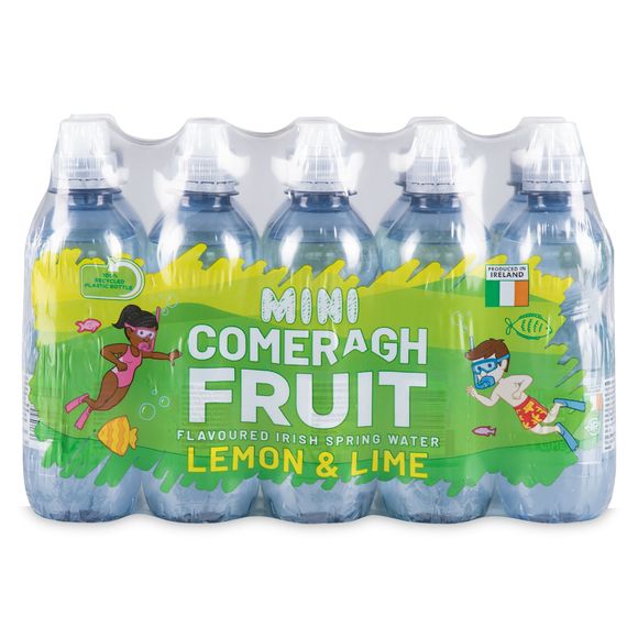 Mini Lemon & Lime Flavoured Irish Spring Water 10x250ml Comeragh